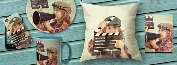 Cover, cuscini, tazze e tanti altri prodotti.