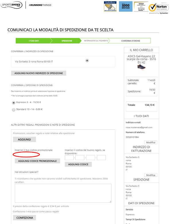 Come risparmiare con un codice sconto SportsShoes.com: