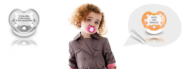 Uno dei succhietti che è possibile personalizzare su Tutete.com